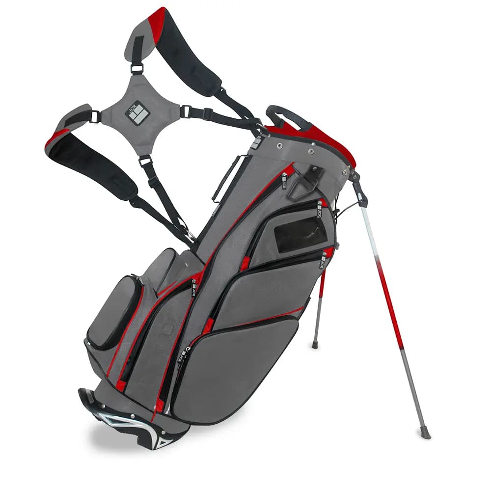 JCR bag — Charcoal / Red