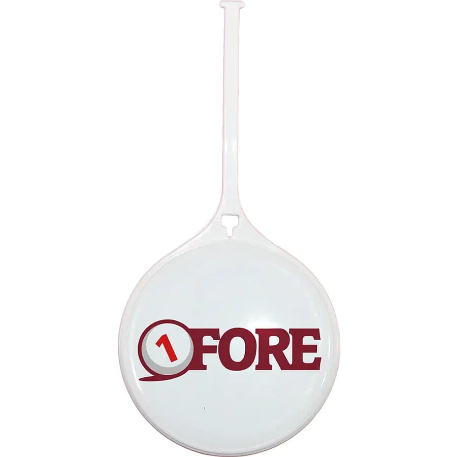 Plastic Photo Bag Tag with self strap